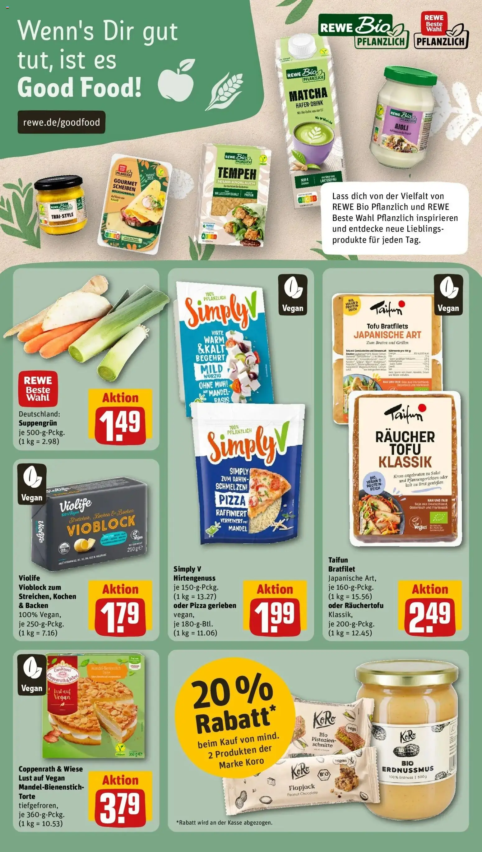 REWE Prospekt ab 19.10.2026 zum Blättern » Angebote | Seite: 15 | Produkte: Met, Pistazien, Haferdrink, Brot