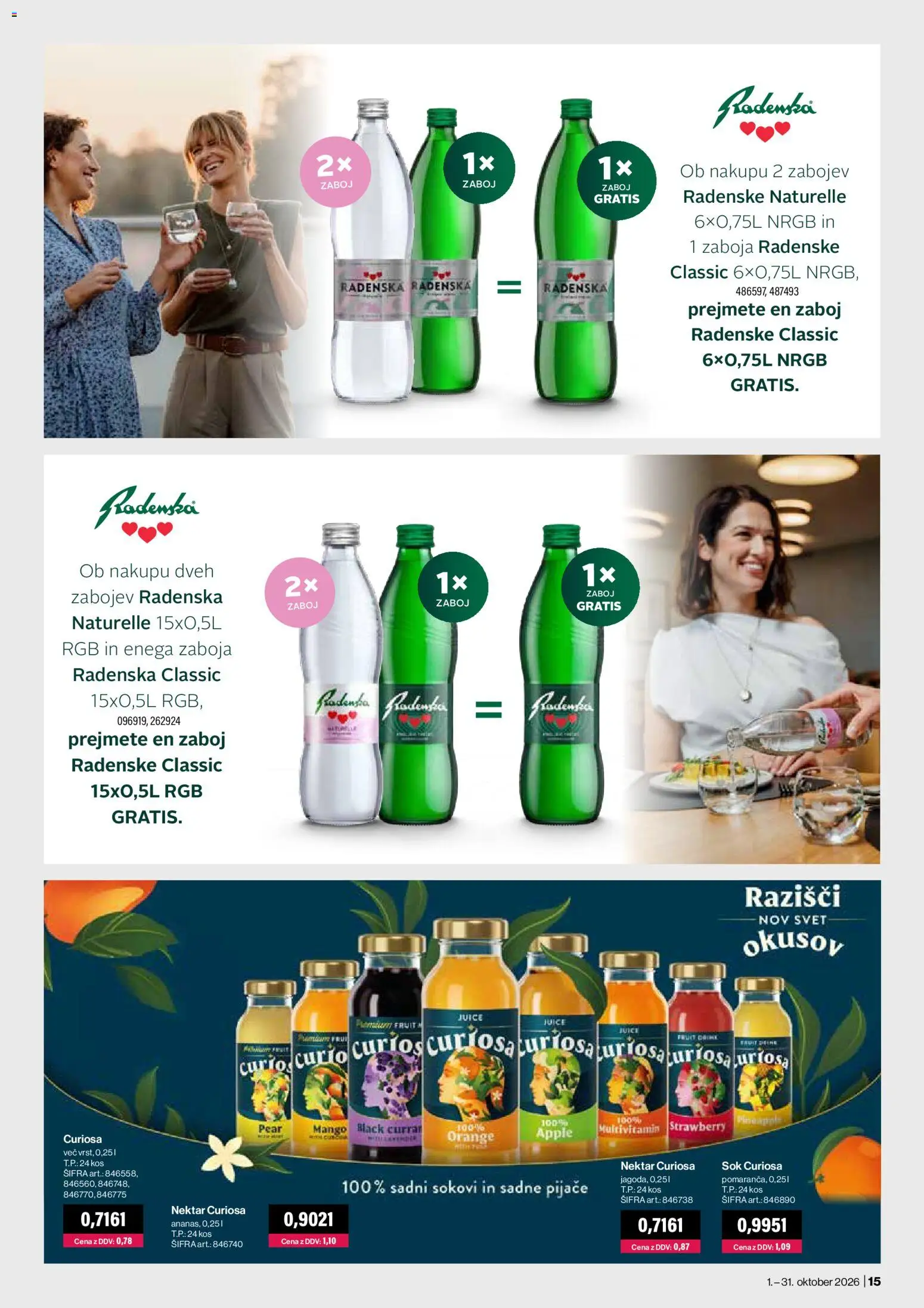 Novi Mercator katalog ponudbe – veljaven od 01.10.2026 | Stran: 15