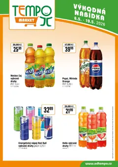 Náhled letáku Tempo leták od 06.05.2026 | Strana: 12 | Produkty: Mango, Čaj, Pepsi, Energy drink
