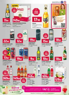 Náhled letáku Terno leták od 29.10.2026 | Strana: 13 | Produkty: Staropramen, Nealkoholické pivo, Beefeater, Láhev