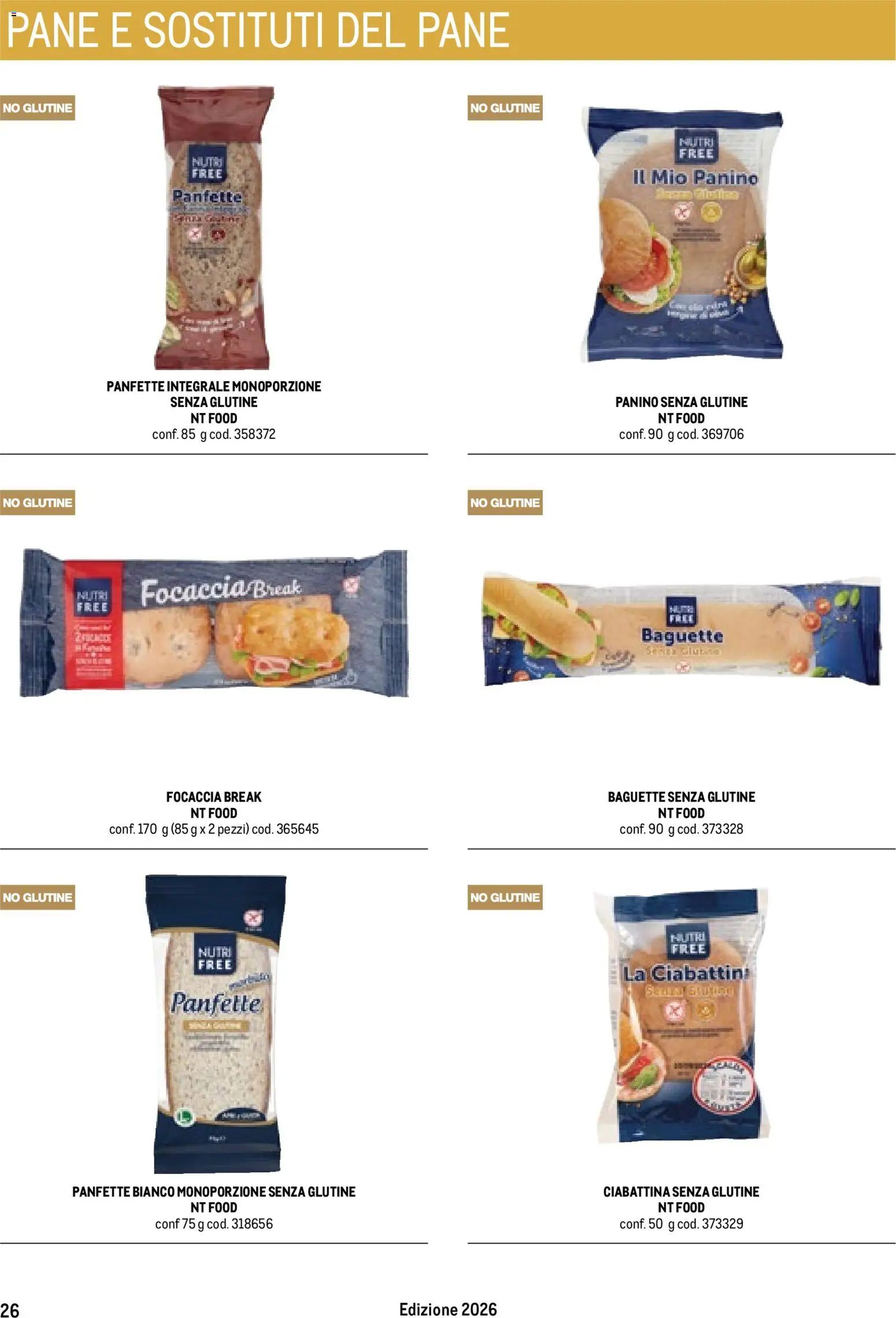 Volantino Metro del 17/10/2025 | Pagina: 26 | Prodotti: Senza glutine, Pane, Focaccia, Baguette