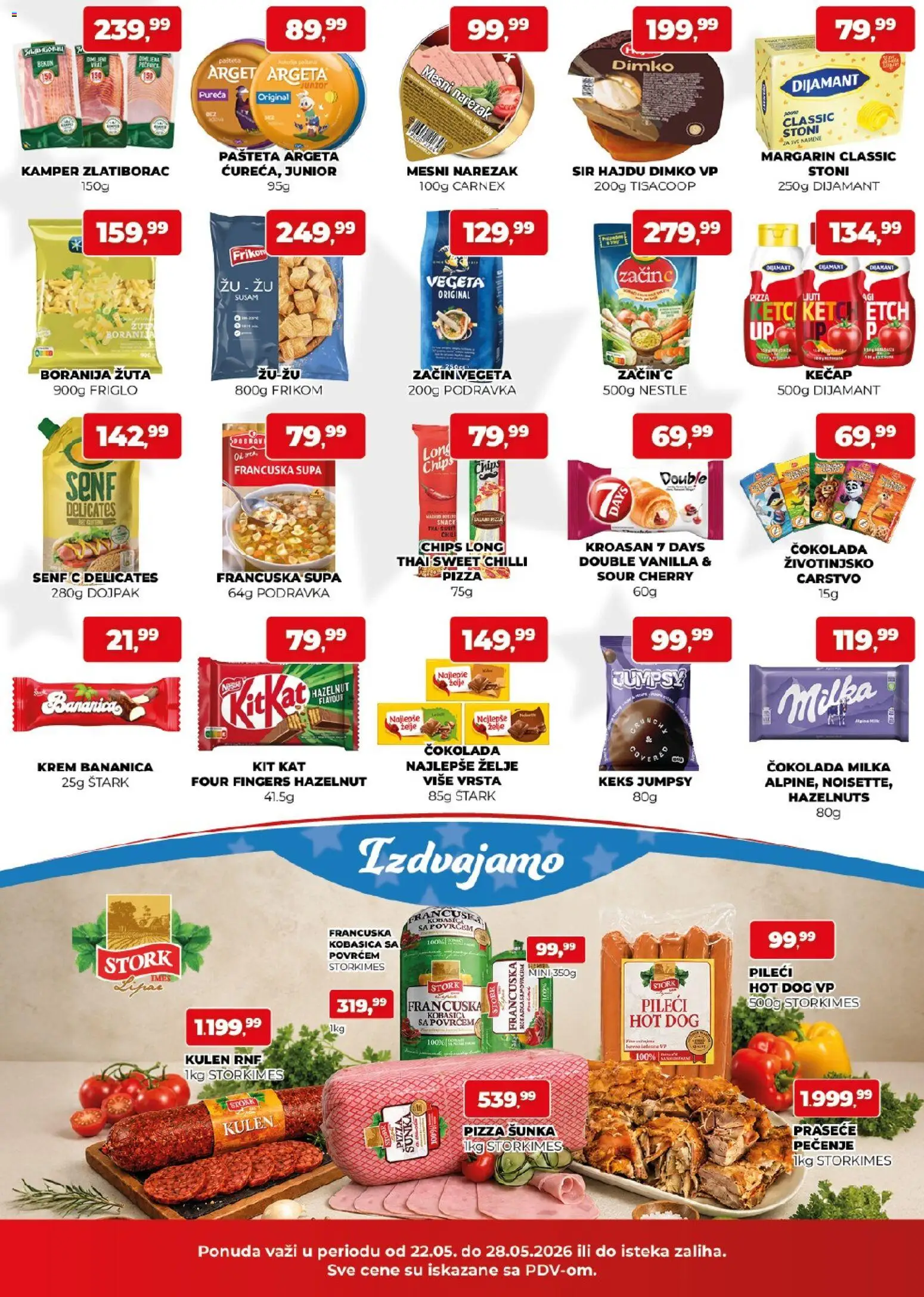 Plus Cash & Carry katalog - važi od 22.05.2026 | Strana: 2 | Proizvode: Keks, Podravka, Šunka, Kobasica