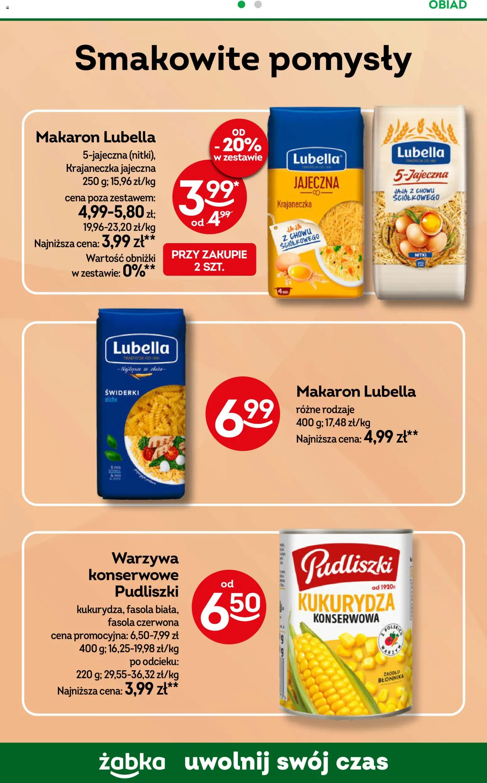 Żabka gazetka - Codzienne produkty od 17.06.2026 | Strona: 15 | Produkty: Kukurydza, Fasola czerwona, Makaron, Warzywa