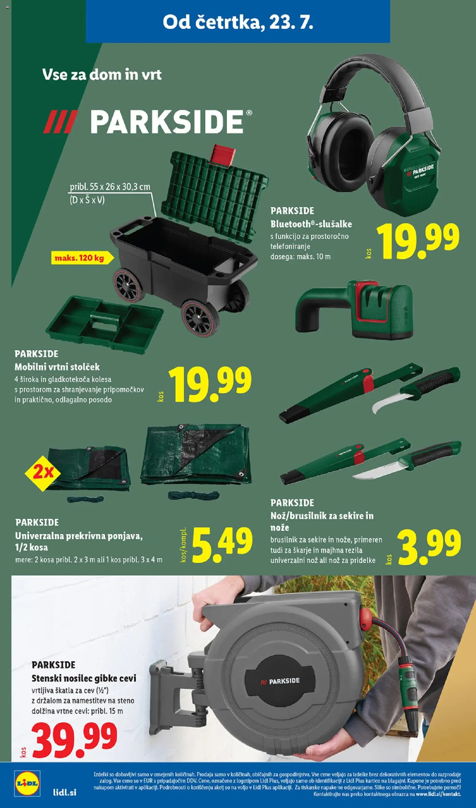 Novi Lidl katalog ponudbe – veljaven od 23.07.2026 | Stran: 36 | Izdelki: Nož, Skatla, Kos, Brusilnik