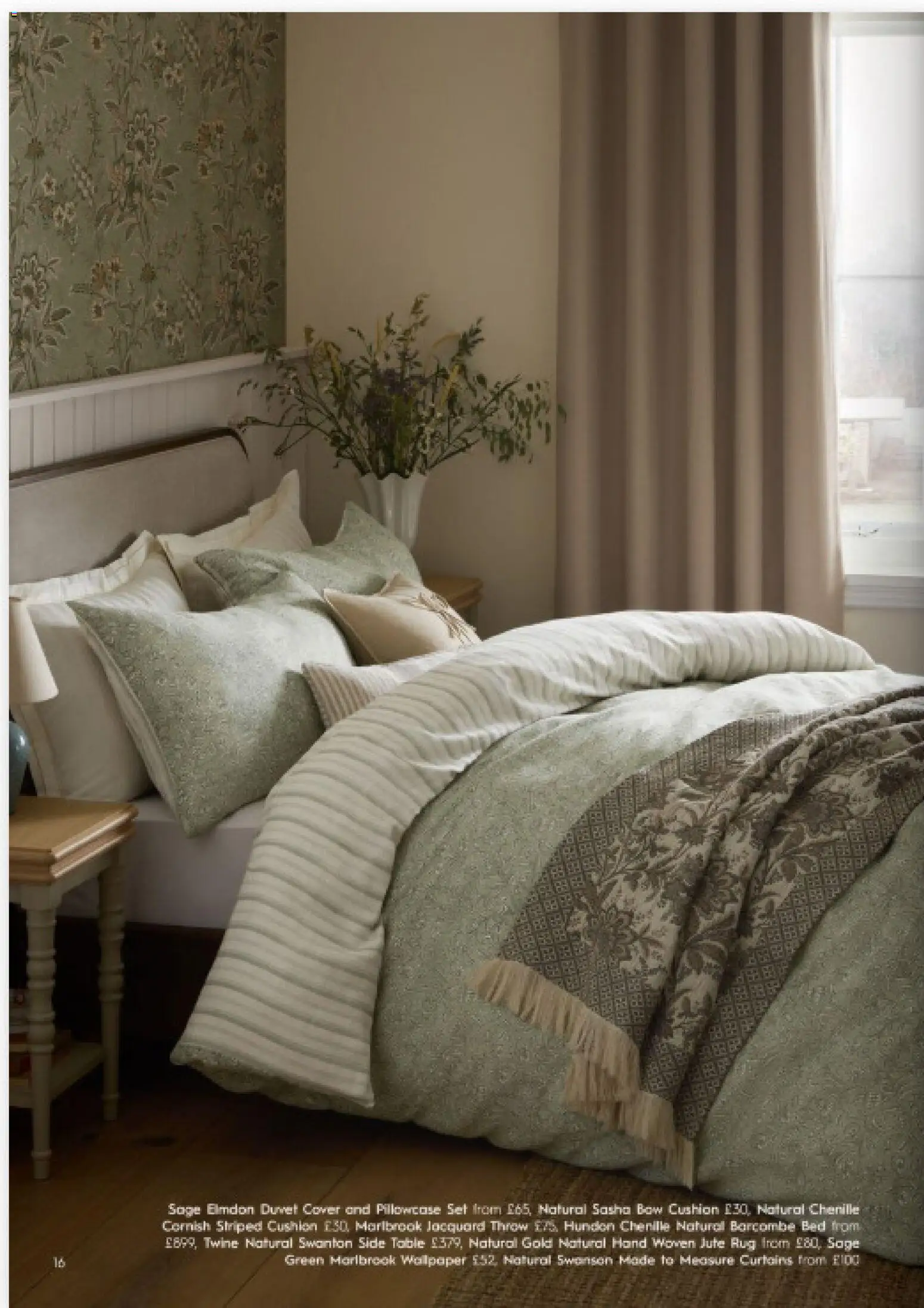 {H1} | Page: 16 | Products: Table, Rug, Bed