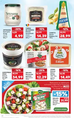 Ofertele Kaufland valabile de la 20.05.2026 | Pagină: 22 | Produse: Mozzarella, Iaurt, Pizza, Piper