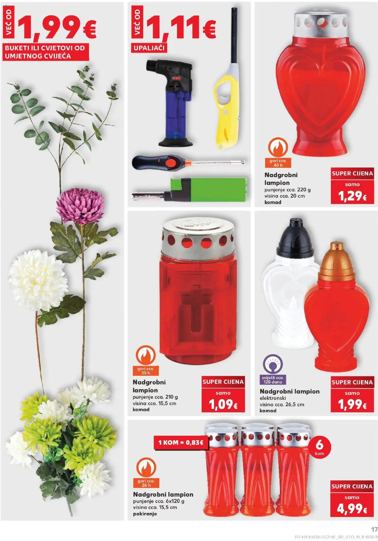 Kaufland katalog | vrijedi od 16.09.2026 | Stranica: 17 | Proizvodi: Lampion, Buket
