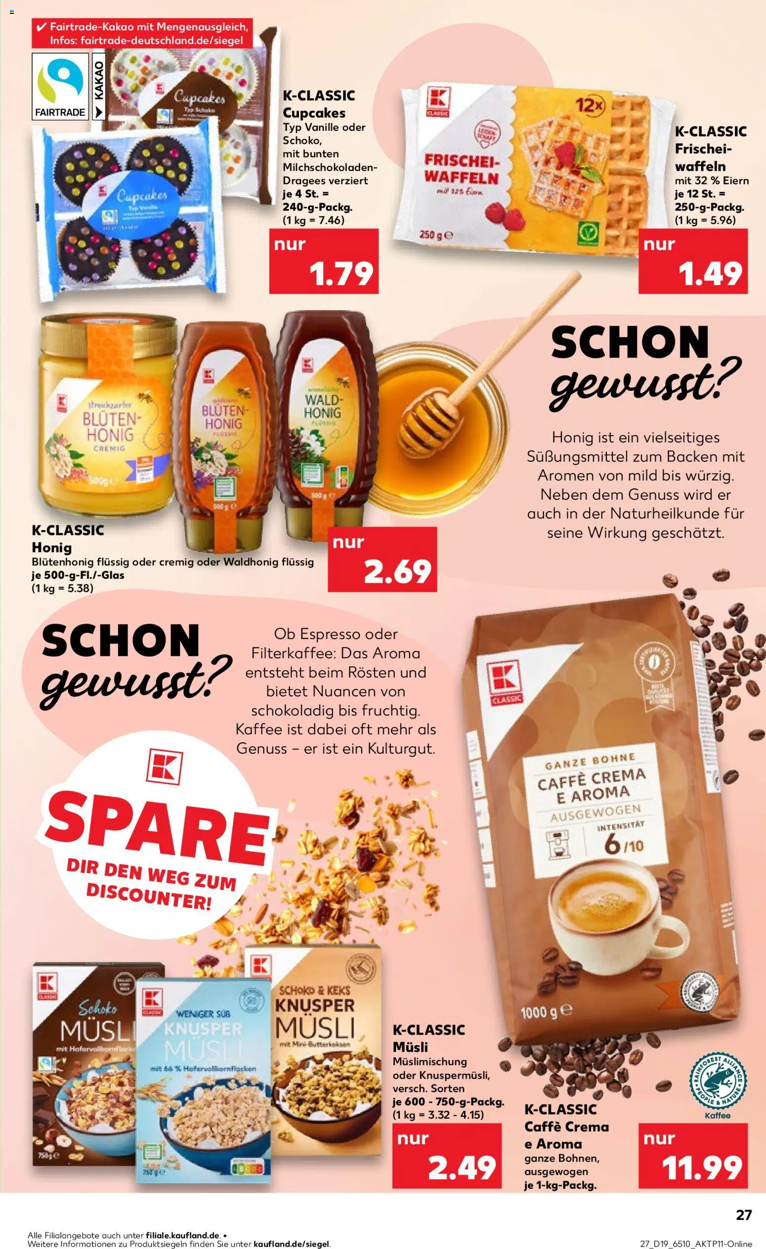 Kaufland Prospekt Bremen	 – gültig ab 07.05.2026 | Seite: 27 | Produkte: Musli, Kaffee, Waffeln