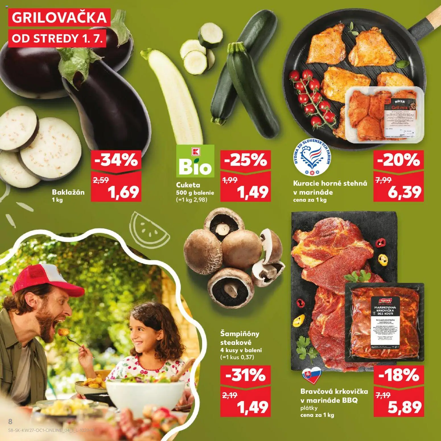 Kaufland SK akciós ujság - amely érvényes a következő dátumtól: 2026.07.01. | Oldal: 8