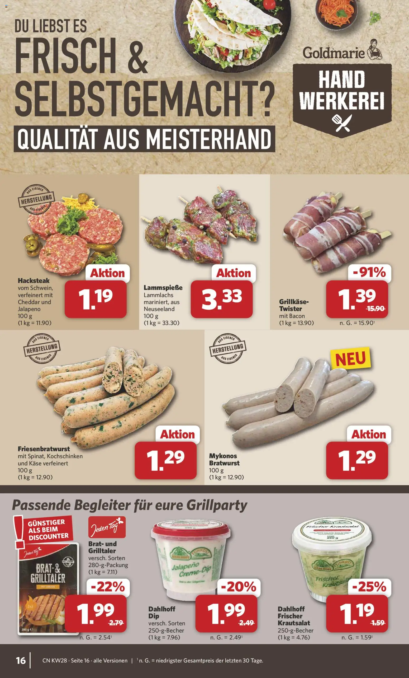 Combi Prospekt – gültig ab 06.07.2026 | Seite: 16 | Produkte: Käse, Bratwurst