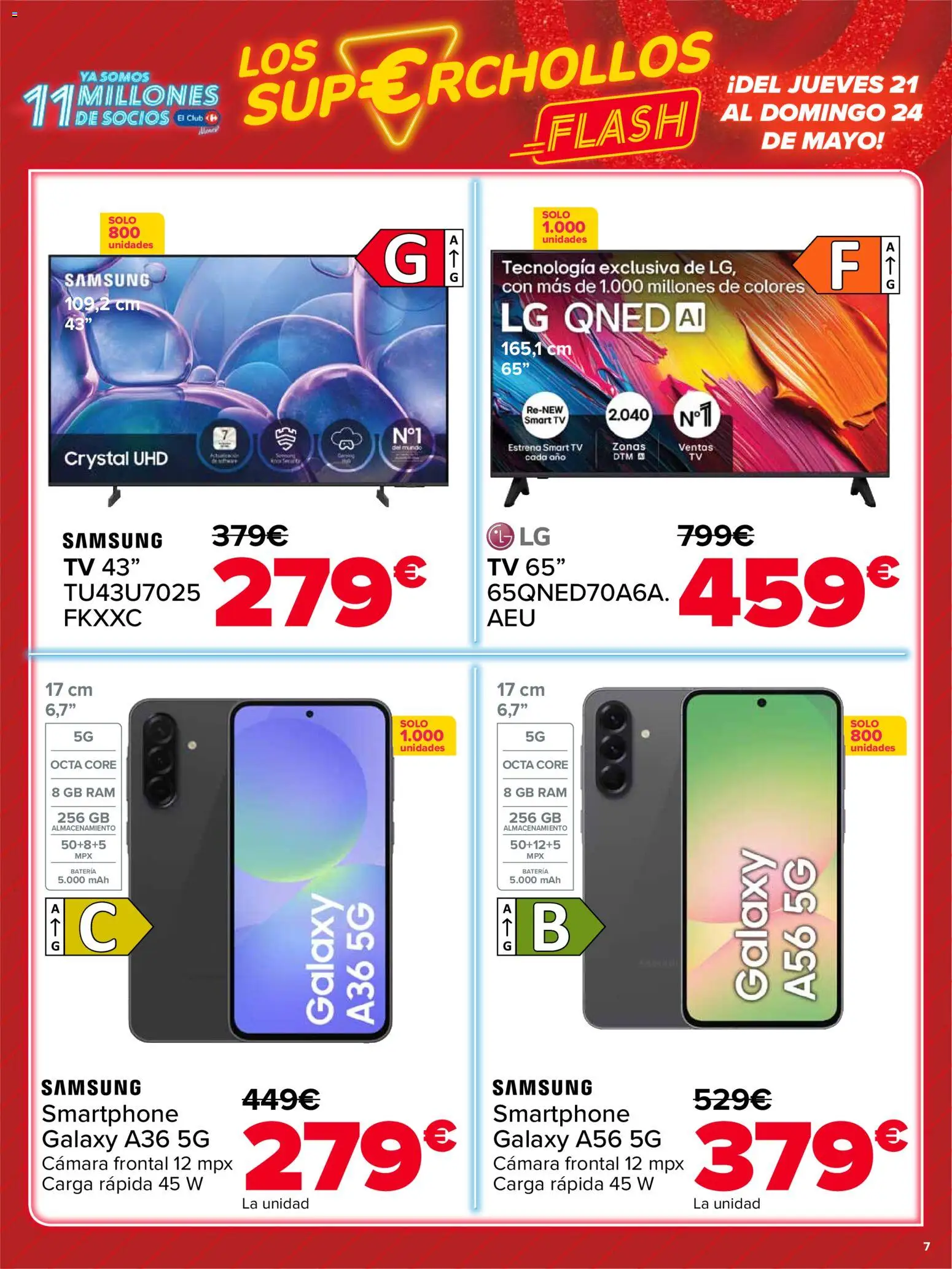 Carrefour Precio Imbatible │ válido desde el 21.05.2026 | Página: 7 | Productos: Smartphone, Cámara, Batería