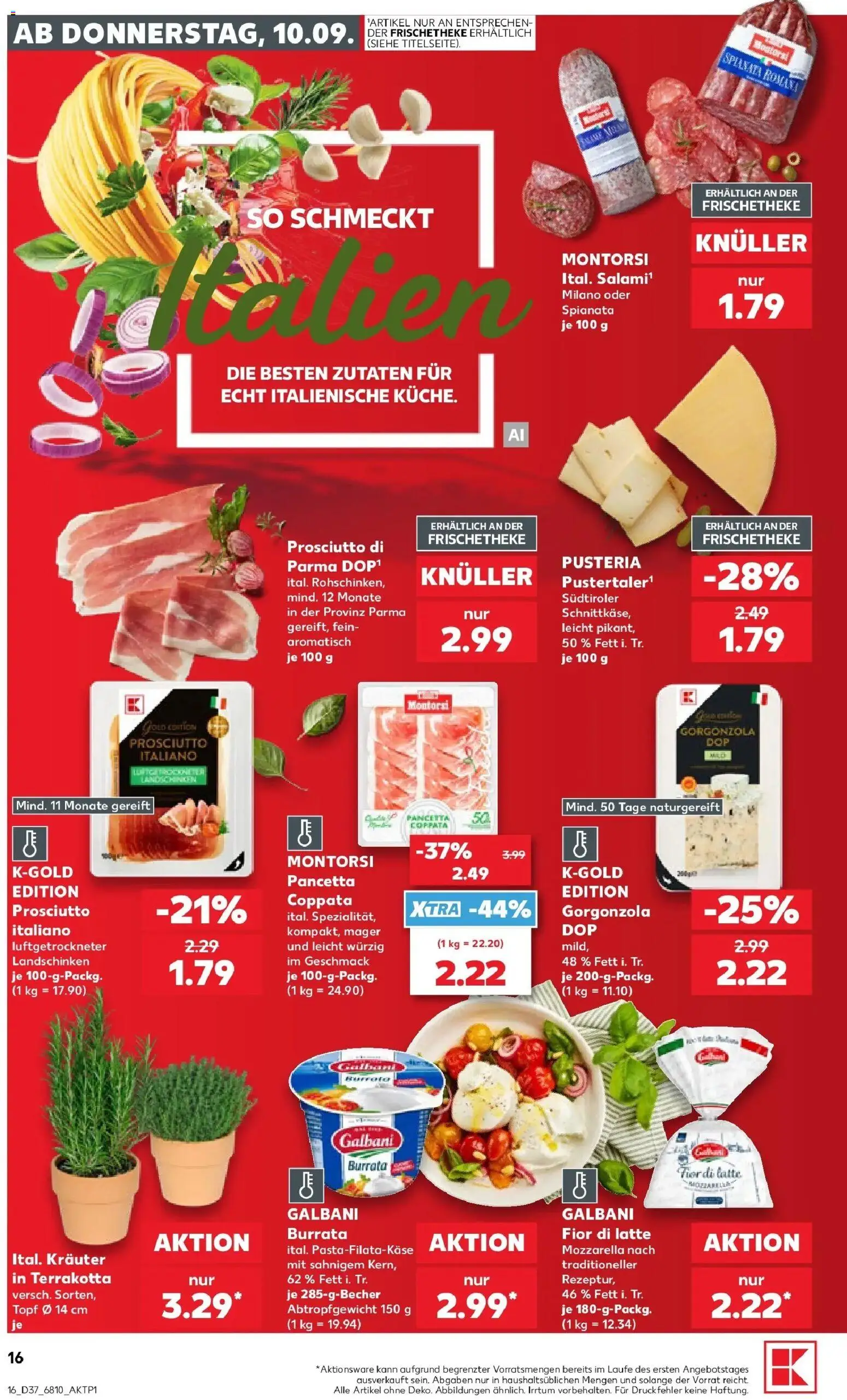 Prospekt Kaufland ab 07.09.2026 » Angebote Online zum Blättern | Seite: 25 | Produkte: Mozzarella, Burrata