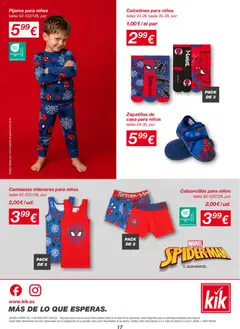 Vista previa KIK folleto válido desde el 10/08/2026 | Página: 17 | Productos: Pijama, Zapatillas, Pijama para niños, Calcetines