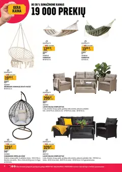 Senukai leidinys galioja nuo 30.04.2026 | Puslapis: 8 | Prekių: Sofa, Stalas, Kėdė