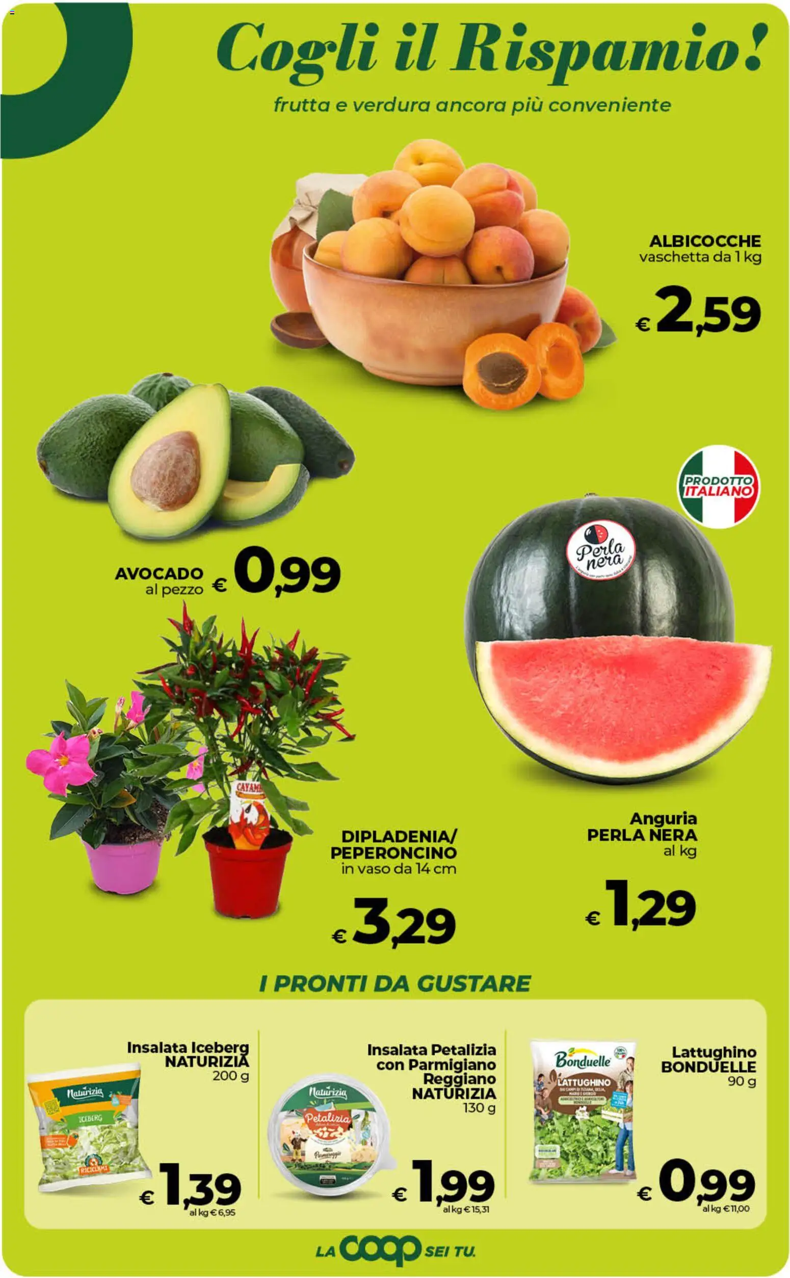 Volantino COOP del 29.05.2026 | Pagina: 20 | Prodotti: Peperoncino, Anguria, Parmigiano, Vaso