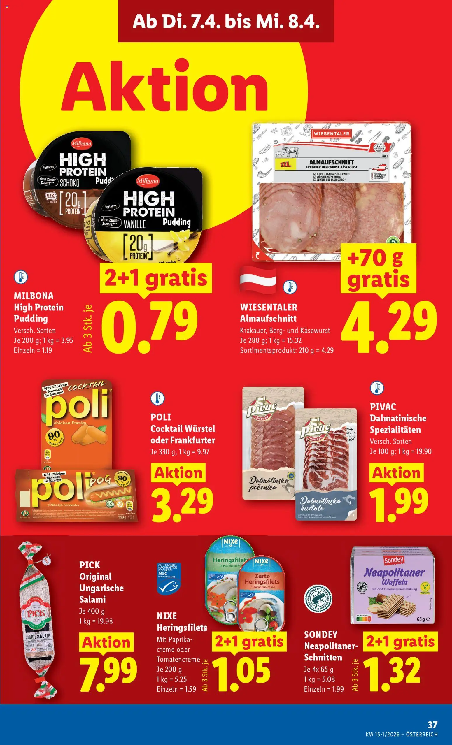 Lidl - Flugblatt gültig ab 02.04.2026 | Seite: 42 | Produkte: Zucker, Rum, Creme, Salami