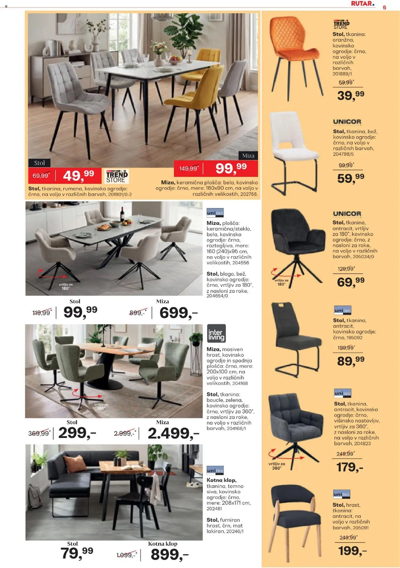 Novi Rutar katalog ponudbe – veljaven od 17.06.2026 | Stran: 5