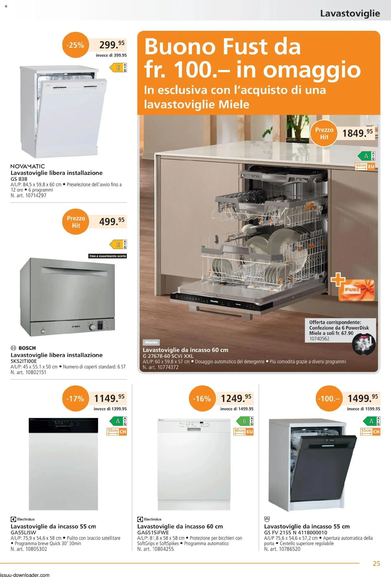 Fust aktionen IT – gültig ab 01.05.2026 | Seite: 25 | Produkte: Miele, Bosch
