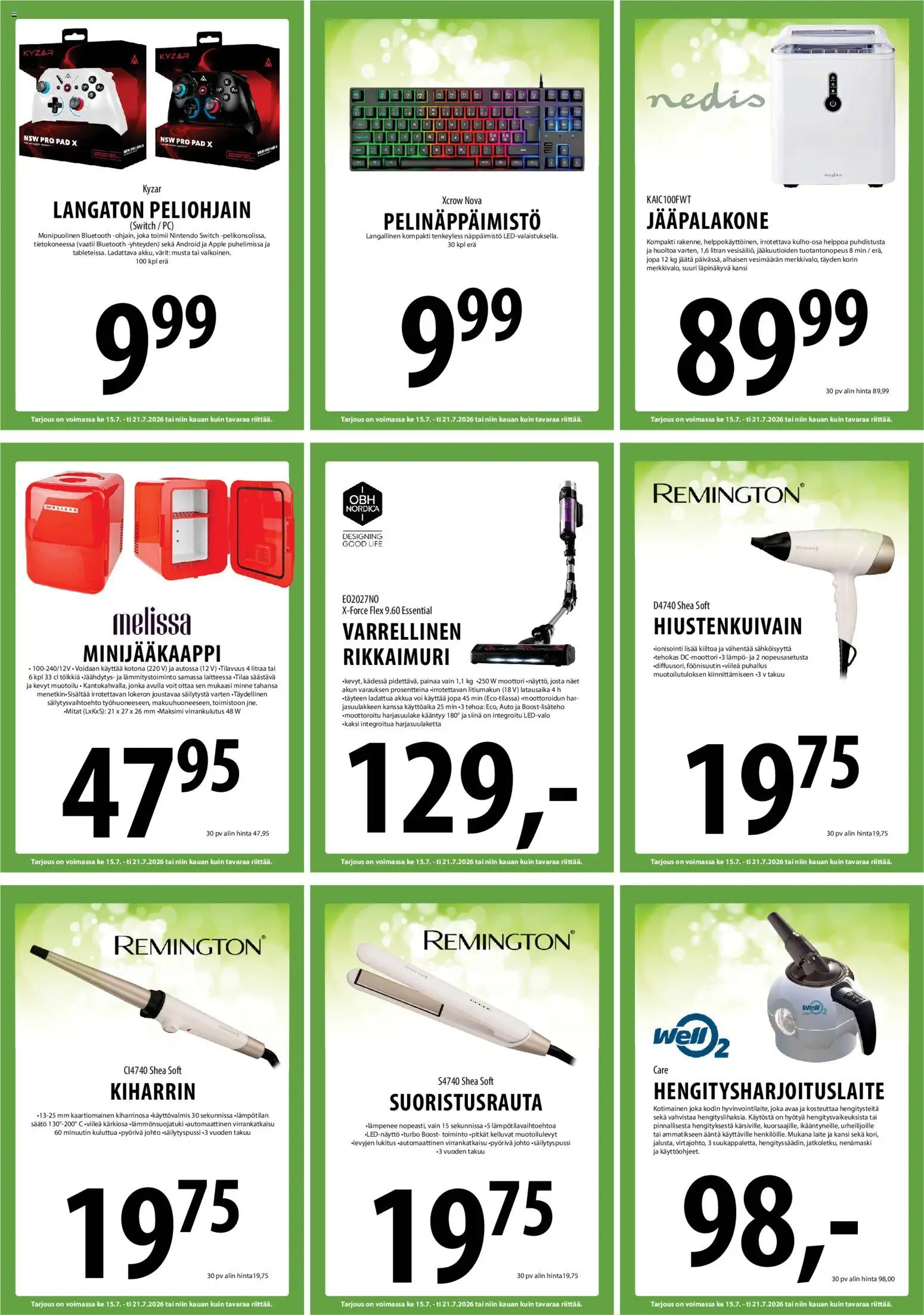 Tuuri tarjoukset – voimassa 15/07/2026 alkaen | Sivu: 30 | Tuotteet: Kansi, Hengitysharjoituslaite, PC, Näppäimistö