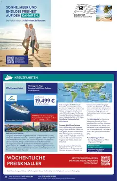 Aldi Reisen Reisemagazin ab 01.05.2026 gültig | Seite: 32 | Produkte: Bier, Mineralwasser, Uhr