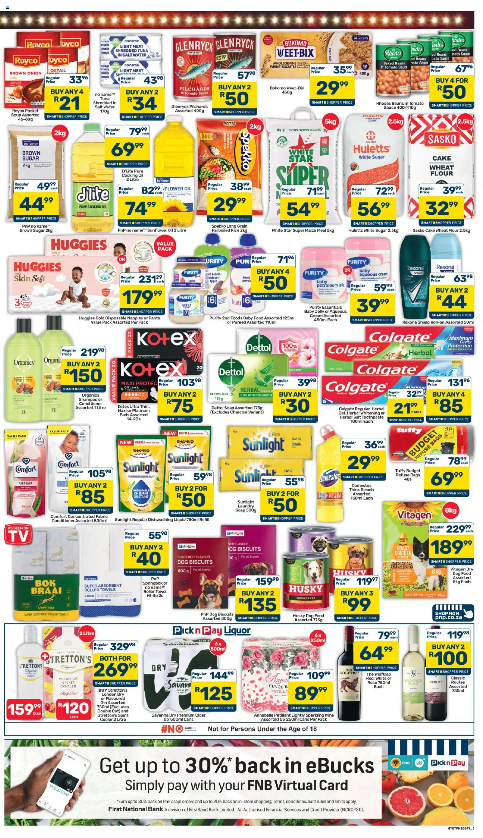 New Pick n Pay catalogue – valid from 07/09/2026 | Page: 3 | Products: Maize meal, Conditioner, Toothpaste, Onion