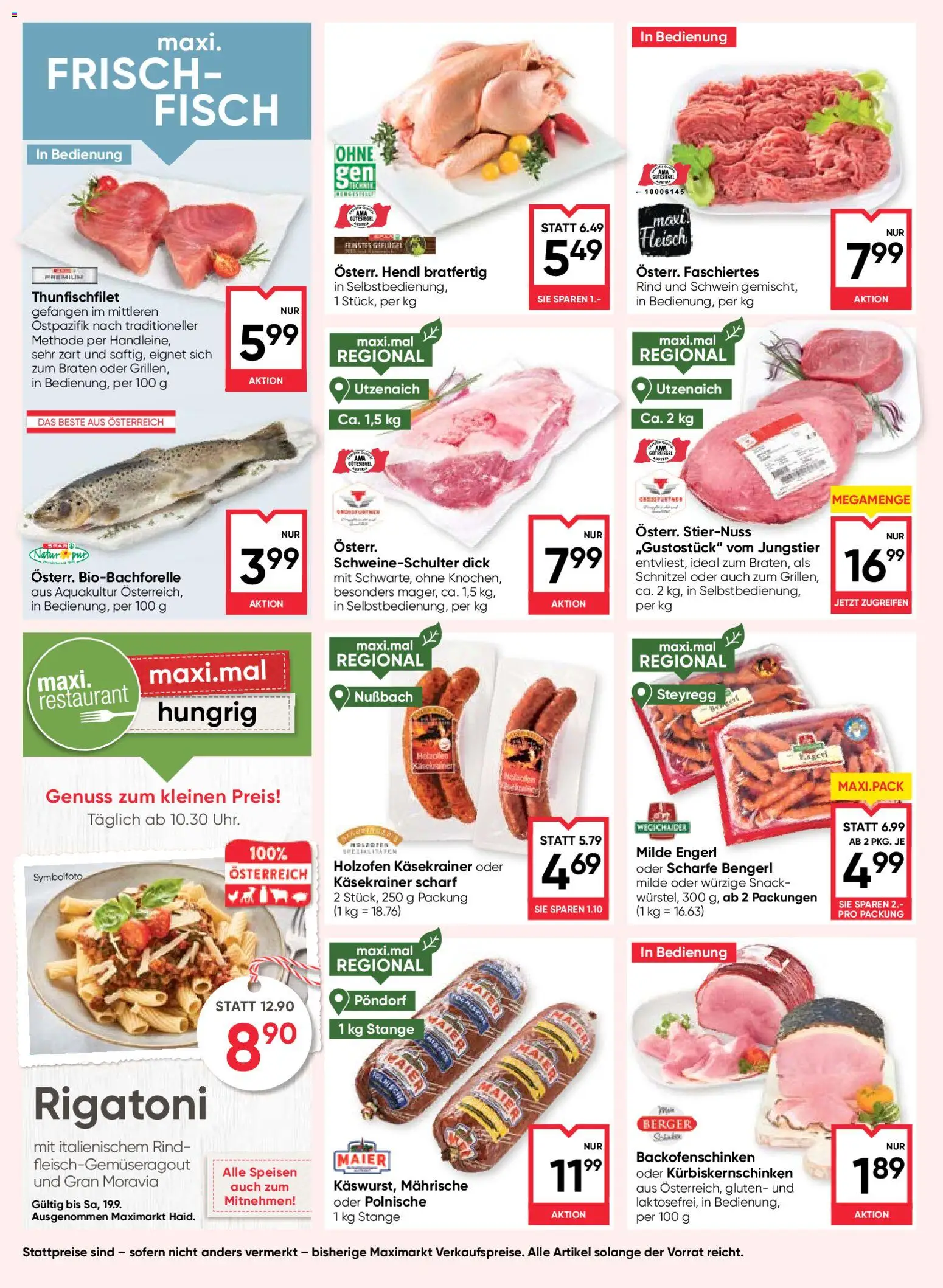 Maximarkt Flugblatt gültig ab 17.09.2026 | Seite: 8 | Produkte: Fisch