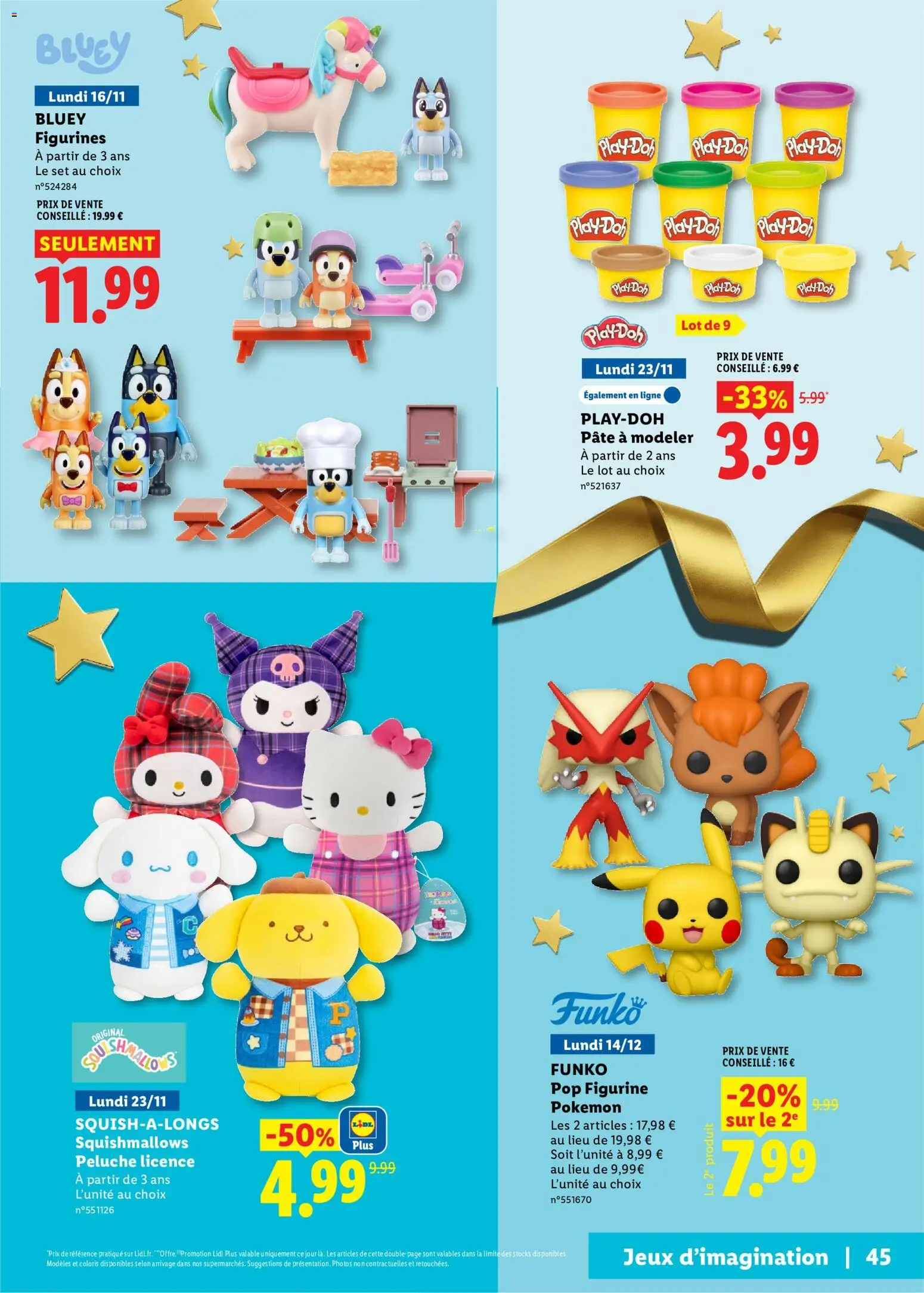 {H1} | Page: 45 | Produits: Peluche, Pâte à modeler, Pâte, Jeux