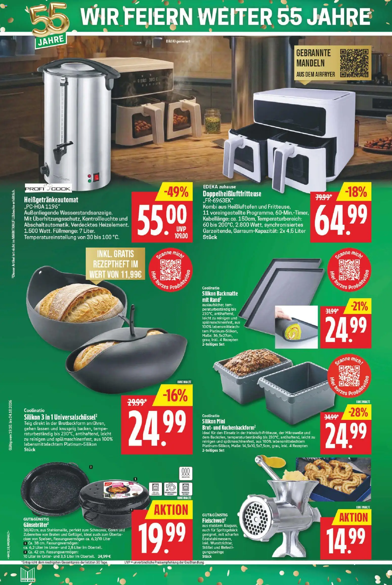Marktkauf Prospekt – gültig ab 19.10.2026 | Seite: 20 | Produkte: Mikrowelle, Mandeln, Brot