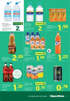 Vista previa HiperDino folleto válido desde el 25/08/2026 | Página: 27 | Productos: Fanta, Limón, Manzana, Agua