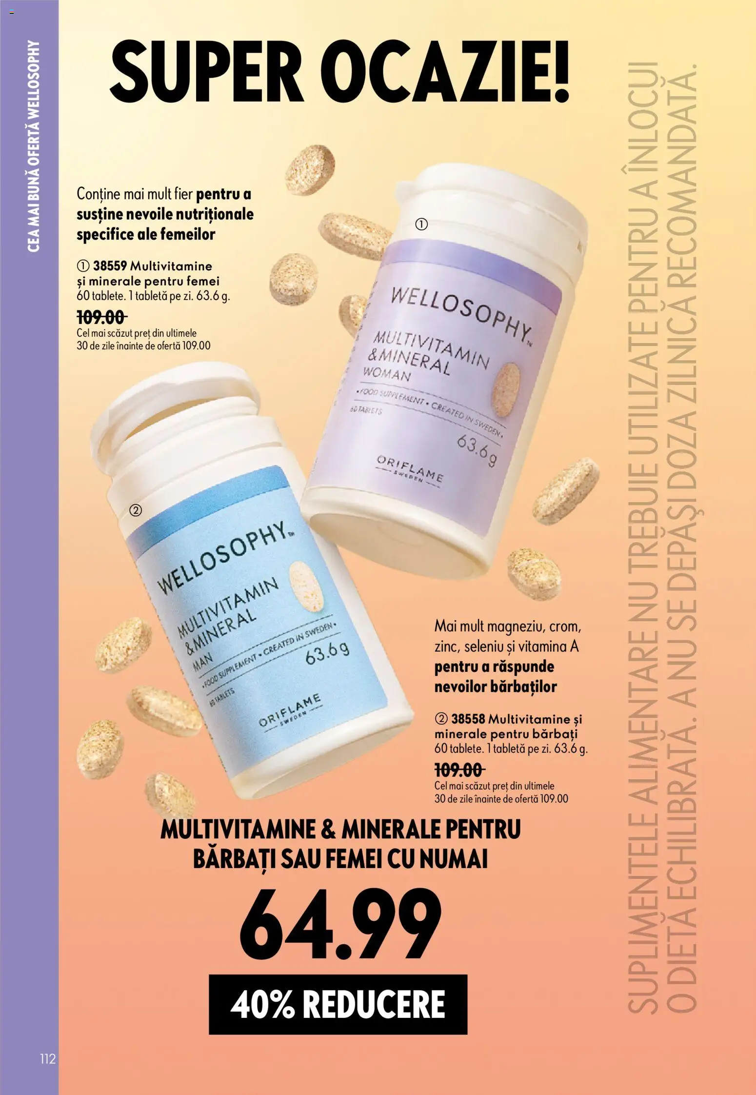 Noul catalog Oriflame – valabil de la 29.07.2026 | Pagină: 112 | Produse: Fier, Tabletă