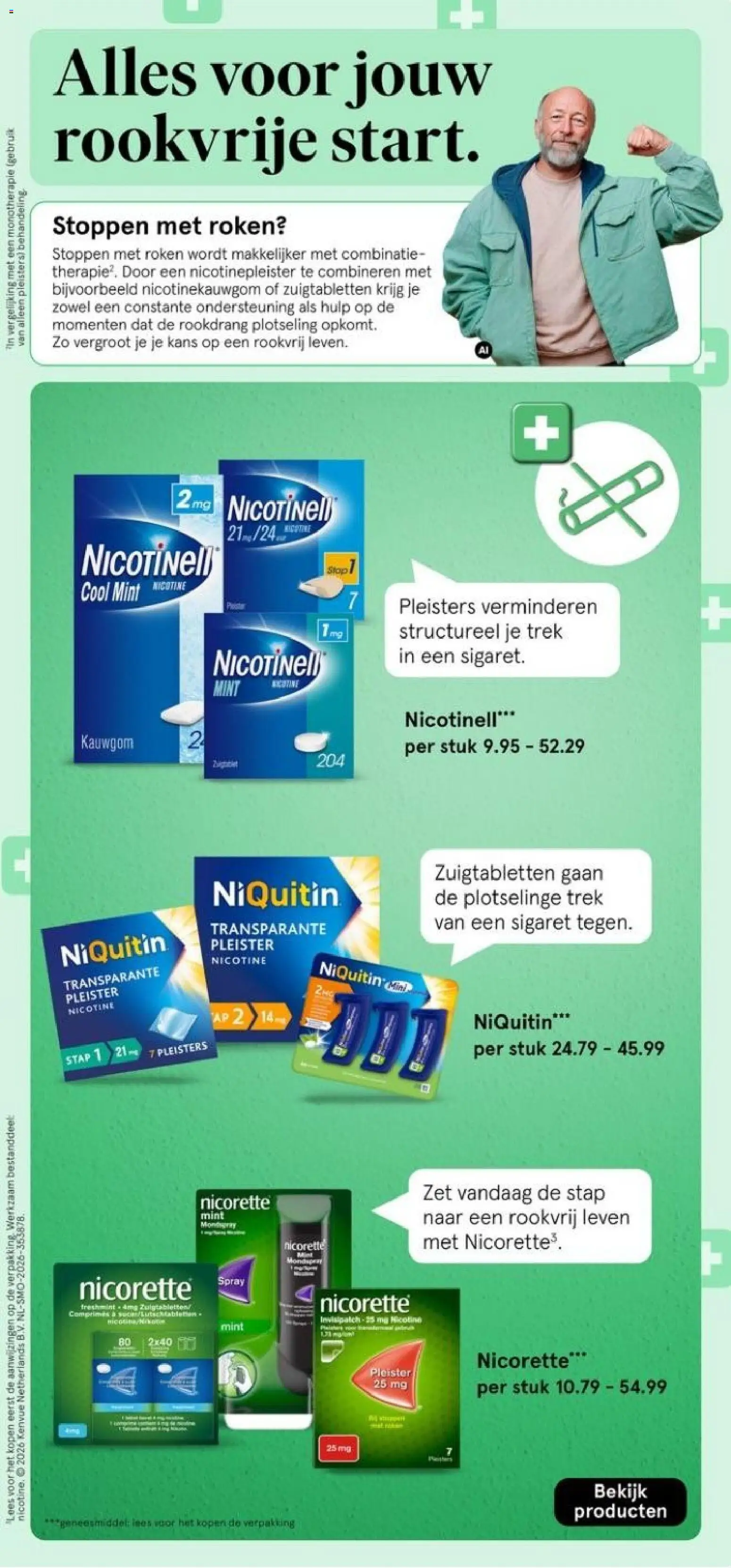 {H1} | Pagina: 9 | Producten: Kauwgom, Pleister, Zuigtabletten
