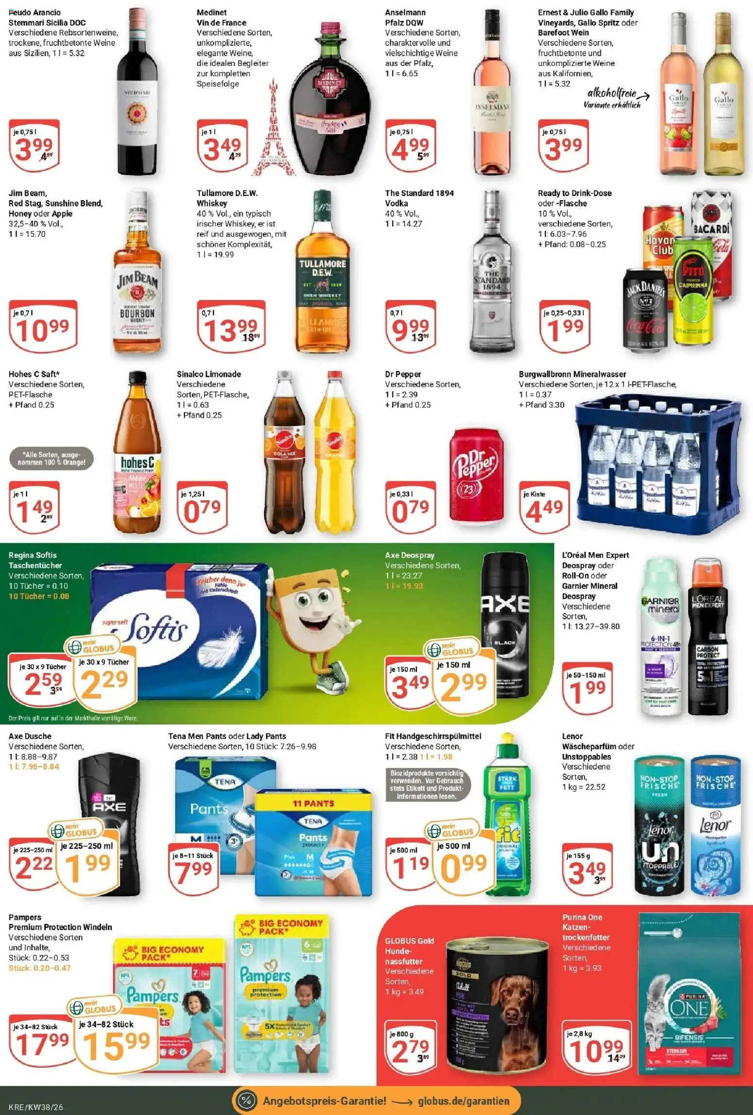 Globus Prospekt Krefeld (ab 14.09.2026) » Angebote online | Seite: 4 | Produkte: Jim beam, Dusche, Apple, Hohes c