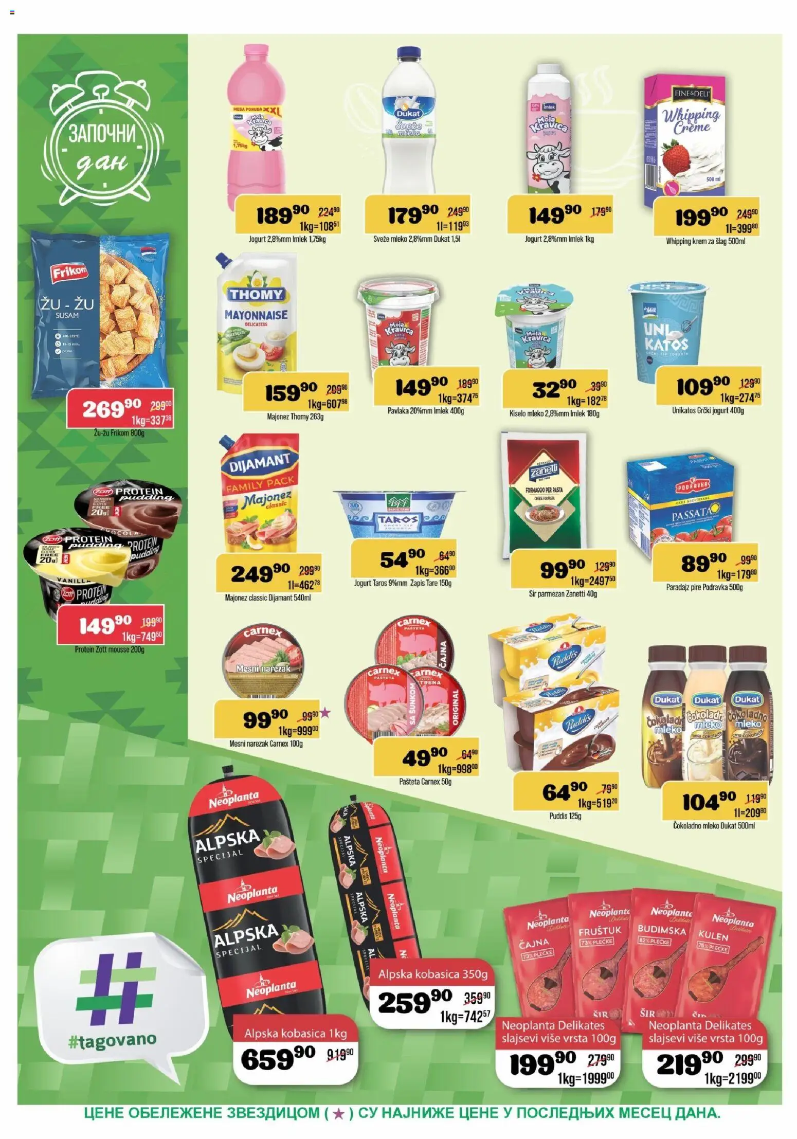 Europrom katalog - važi od 23.09.2026 | Strana: 4 | Proizvode: Pasta, Bela čokolada, Podravka, Kobasica