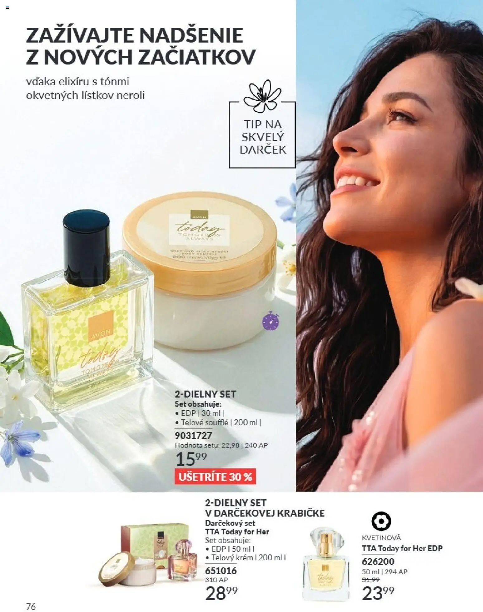 Nové Avon akcie – leták je platný od 01.08.2026 | Strana: 76 | Produkty: Telový krém, Krém