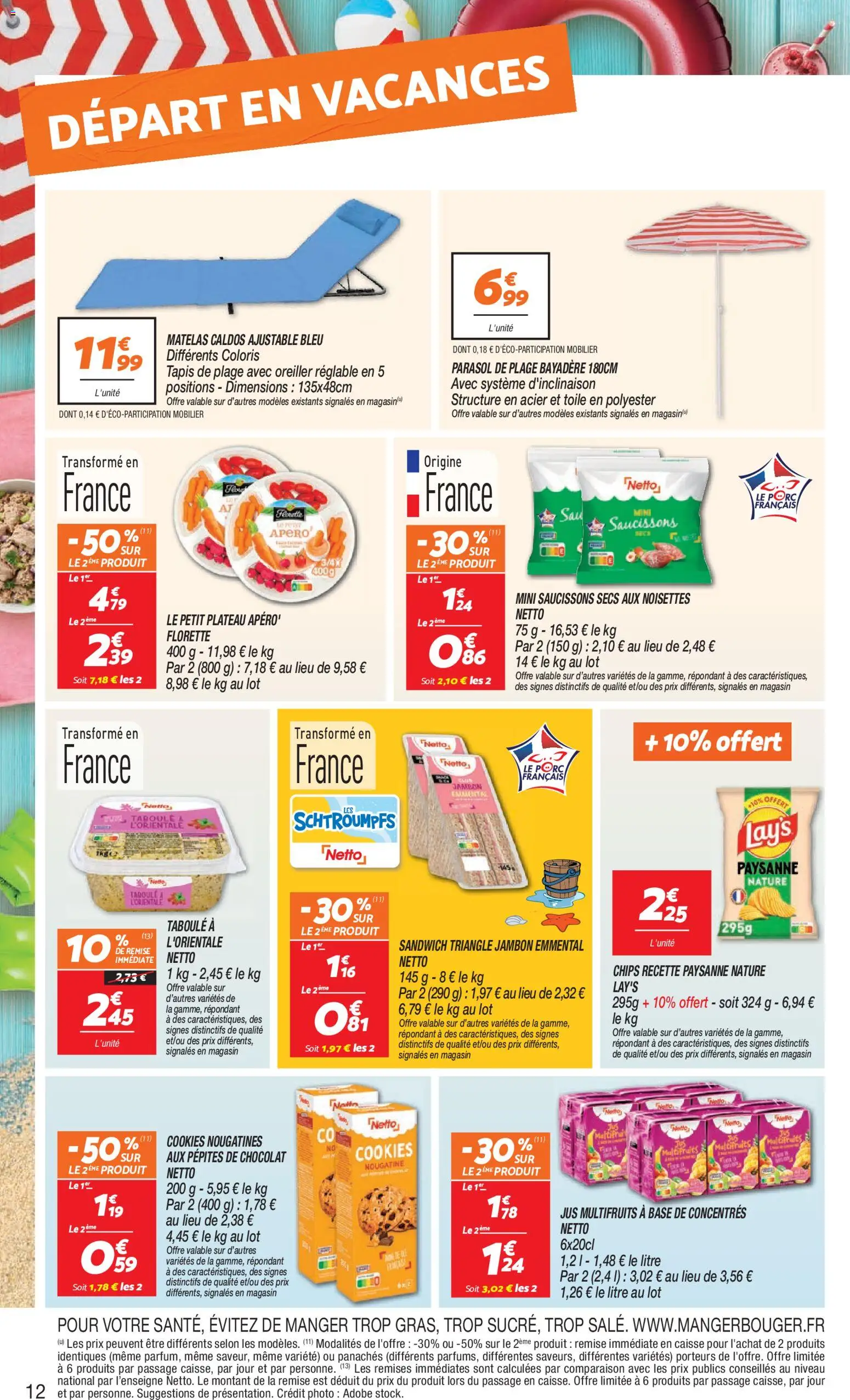 {H1} | Page: 12 | Produits: Pépites de chocolat, Cookies, Jus, Chips