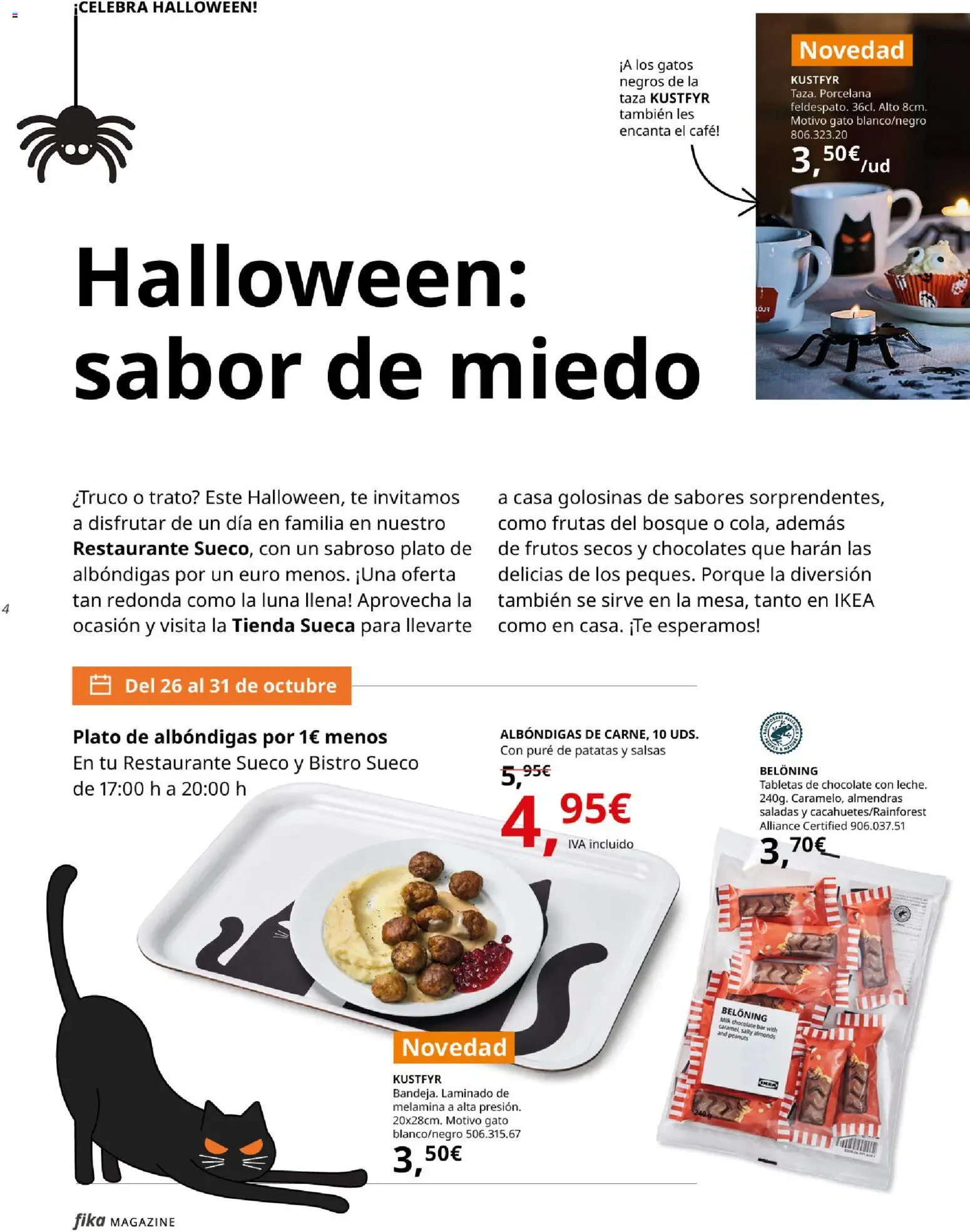 IKEA - Fika │ válido desde el 01/10/2026 | Página: 4 | Productos: Salsas, Té, Almendras, Patatas