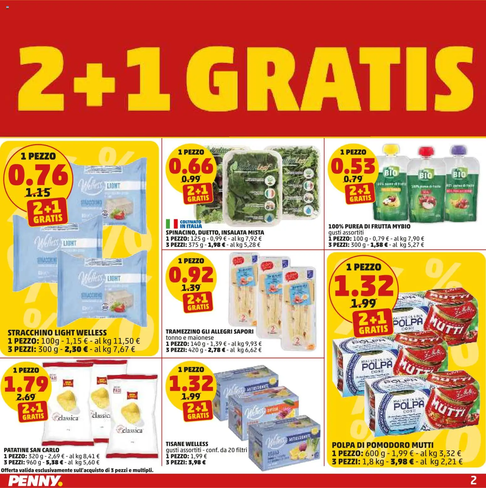 Volantino PENNY del 04.06.2026 | Pagina: 2 | Prodotti: Insalata, Maionese, Tonno, Mutti