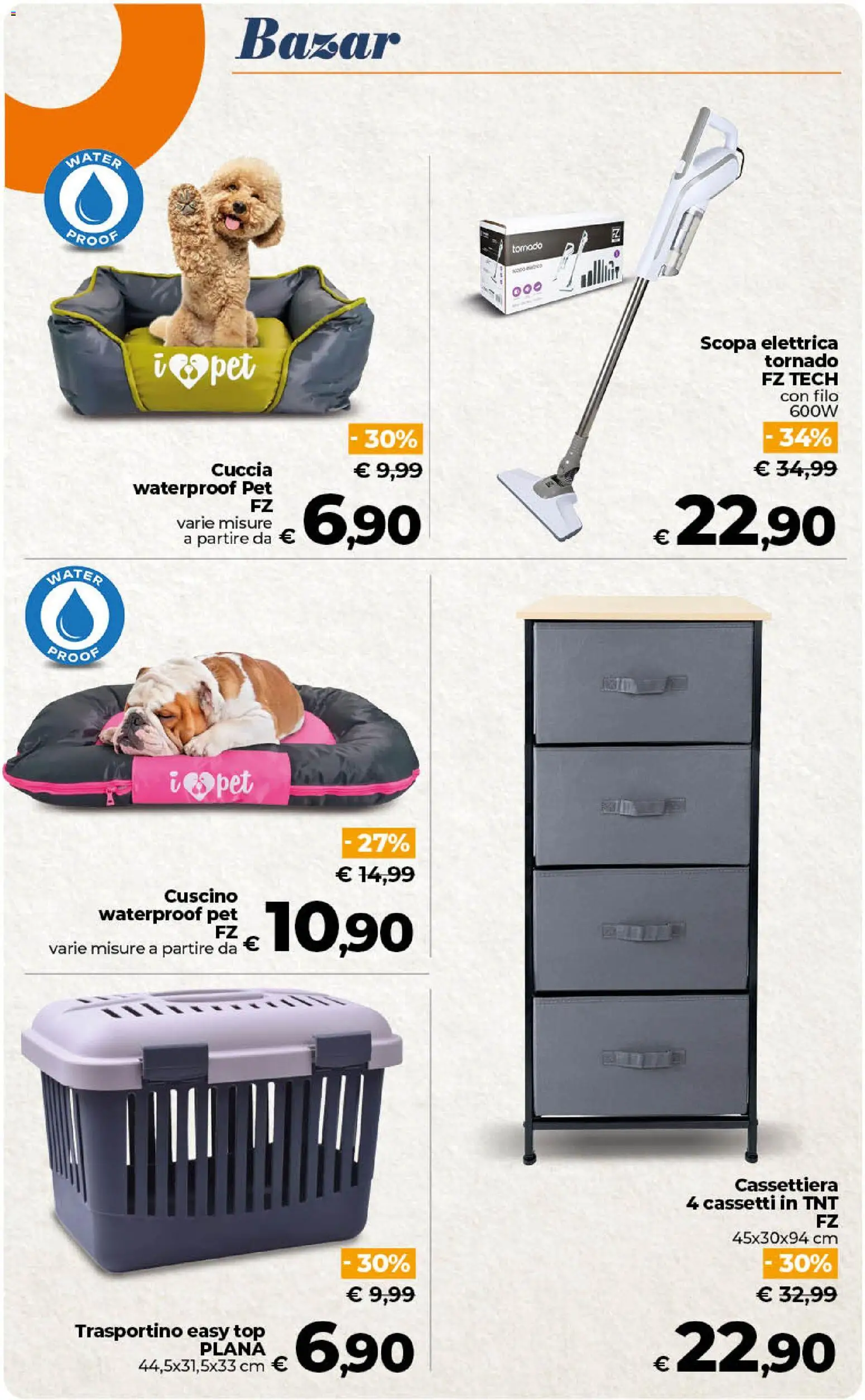 Volantino Ipercoop del 13/10/2026 | Pagina: 52 | Prodotti: Top, Scopa, Cuscino, Cassettiera