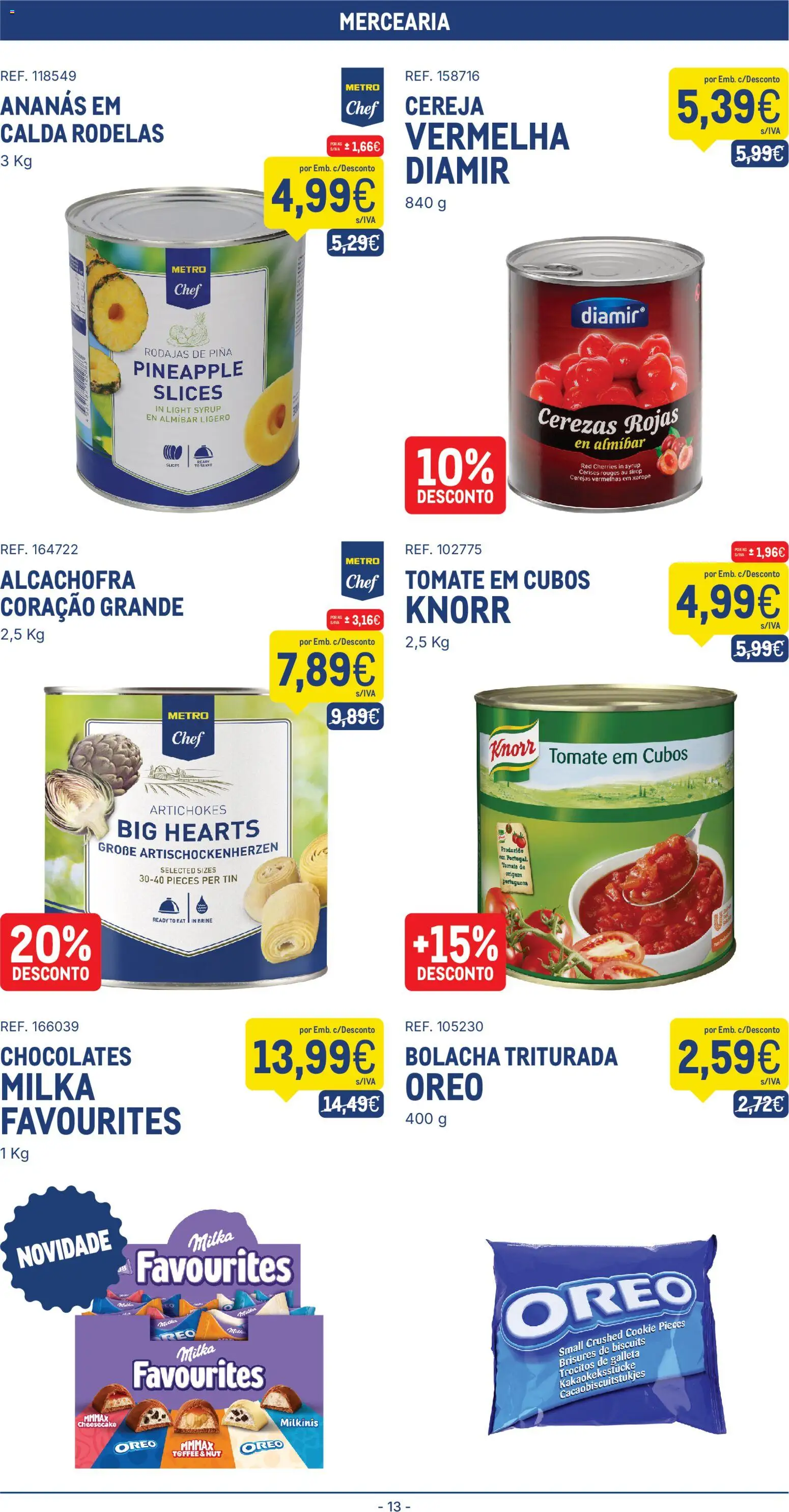 Makro folheto │ válido de 09.06.2026 | Página: 13 | Produtos: Chocolates, Cereja, Tomate, Xarope