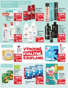 Kaufland leták platný od 04.06.2026 | Strana: 54 | Produkty: Mlieko, Old Spice, Šampón, Zubná pasta