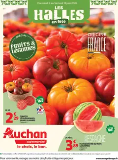 Auchan Halles & alcools supers - Voorbeeld van een folder van Auchan, geldig van 09.06.2026