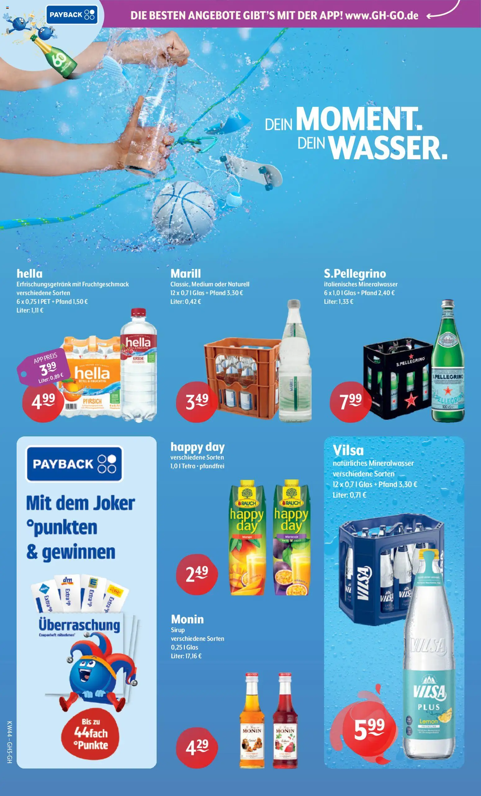 Trink und Spare Prospekt – gültig ab 26.10.2026 | Seite: 2 | Produkte: Sirup, Mineralwasser, Hella, Pfirsich