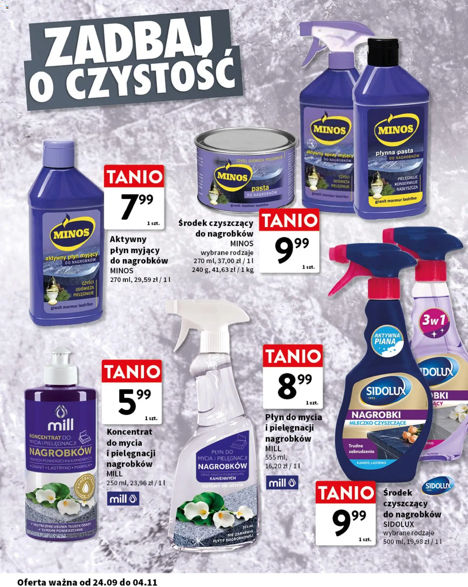 Intermarche gazetka - Pamiętamy o bliskich od 24.09.2026 | Strona: 12 | Produkty: Plyty, Pasta, Piana