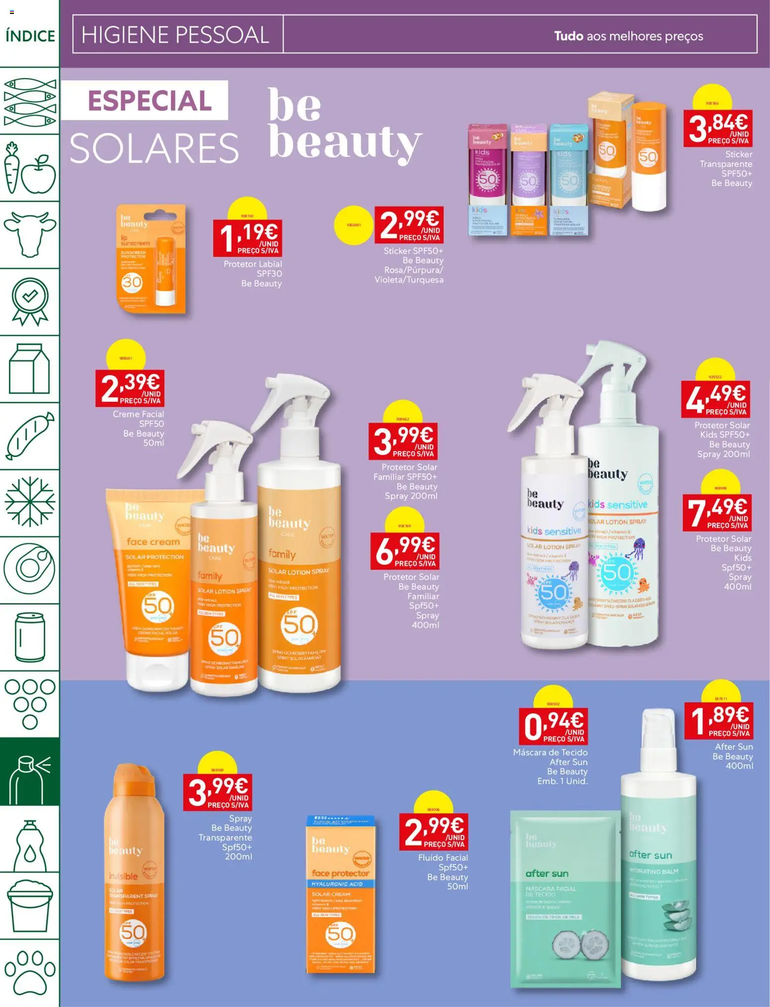 Recheio folheto Madeira │ válido de 21/07/2026 | Página: 34 | Produtos: Máscara facial, Protetor solar, Protetor labial, Creme