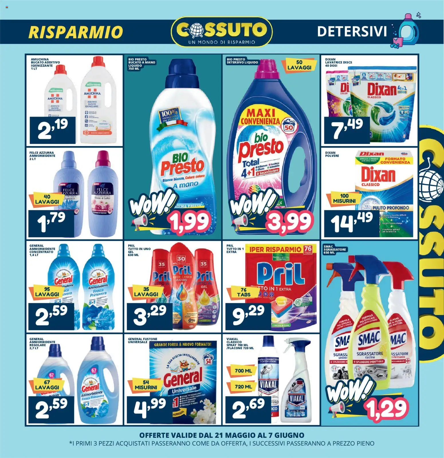Volantino Cossuto del 21/05/2026 | Pagina: 3 | Prodotti: Ammorbidente, Limone, Lime, Lavatrice