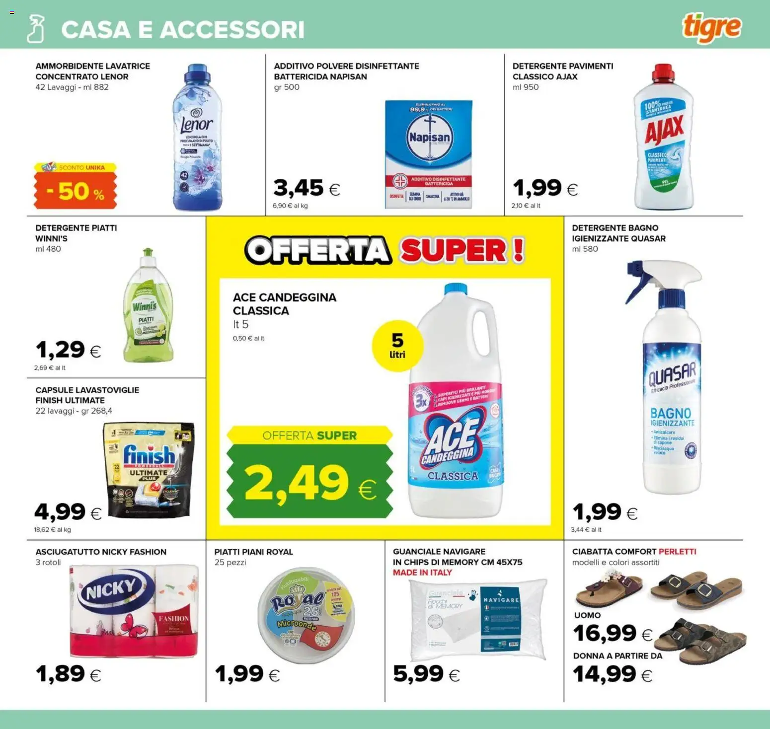 Volantino Tigre del 21.05.2026 | Pagina: 21 | Prodotti: Microonde, Detergente, Anticalcare, Guanciale