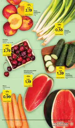 Tesco leták platný od 17.06.2026 | Strana: 3 | Produkty: Mrkva, Čerešne, Uhorky