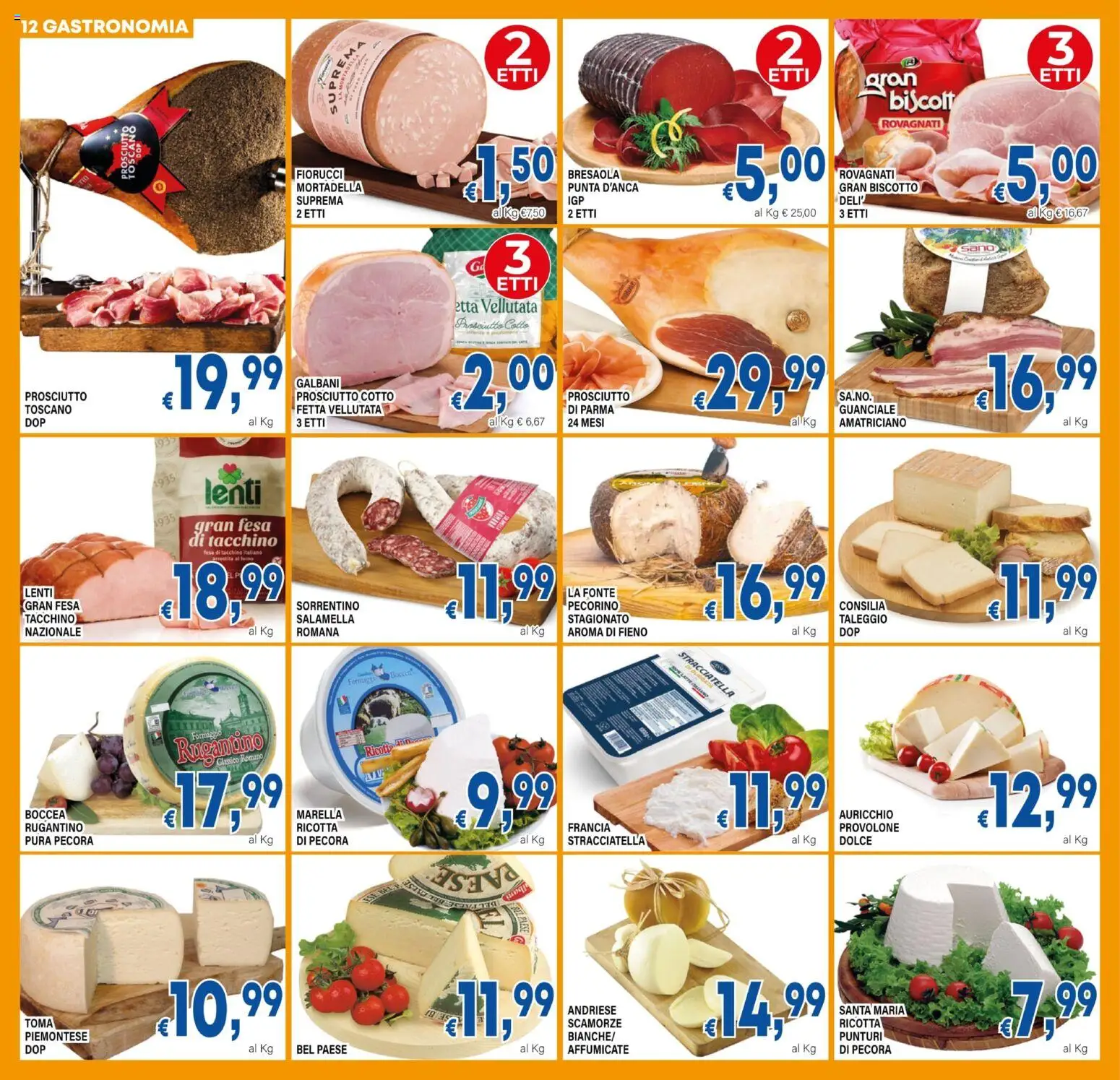 Volantino DEM del 29.05.2026 | Pagina: 12 | Prodotti: Bresaola, Tacchino, Ricotta, Pecorino
