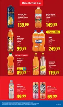 VOĆNA DOLINA Napitak od breskve i jabuke, 1,5 l 1l = 100.- - pregled Lidl kataloga - važi od 09.07.2026 | Strana: 33