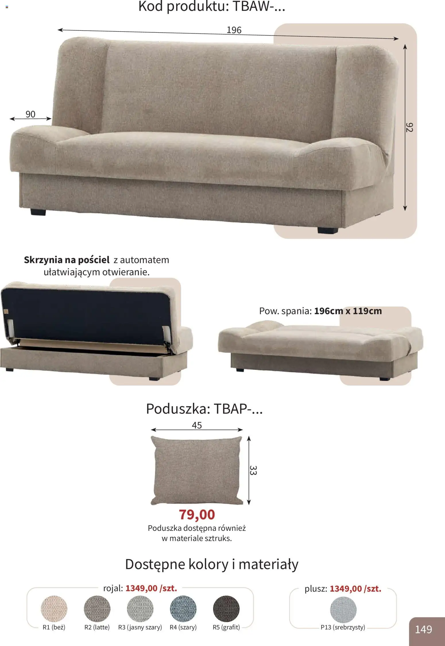 Bodzio Katalog od 01.08.2026 | Strona: 149 | Produkty: Pościel, Poduszka